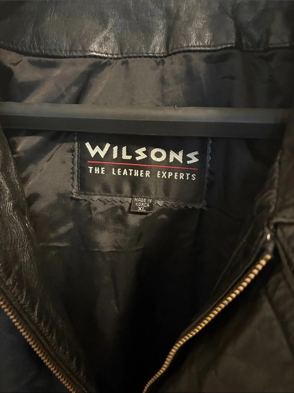 🔥🔥🖤VTG AUTHENTIC Wilsons Leather Expert Black Leather Jacket for Men